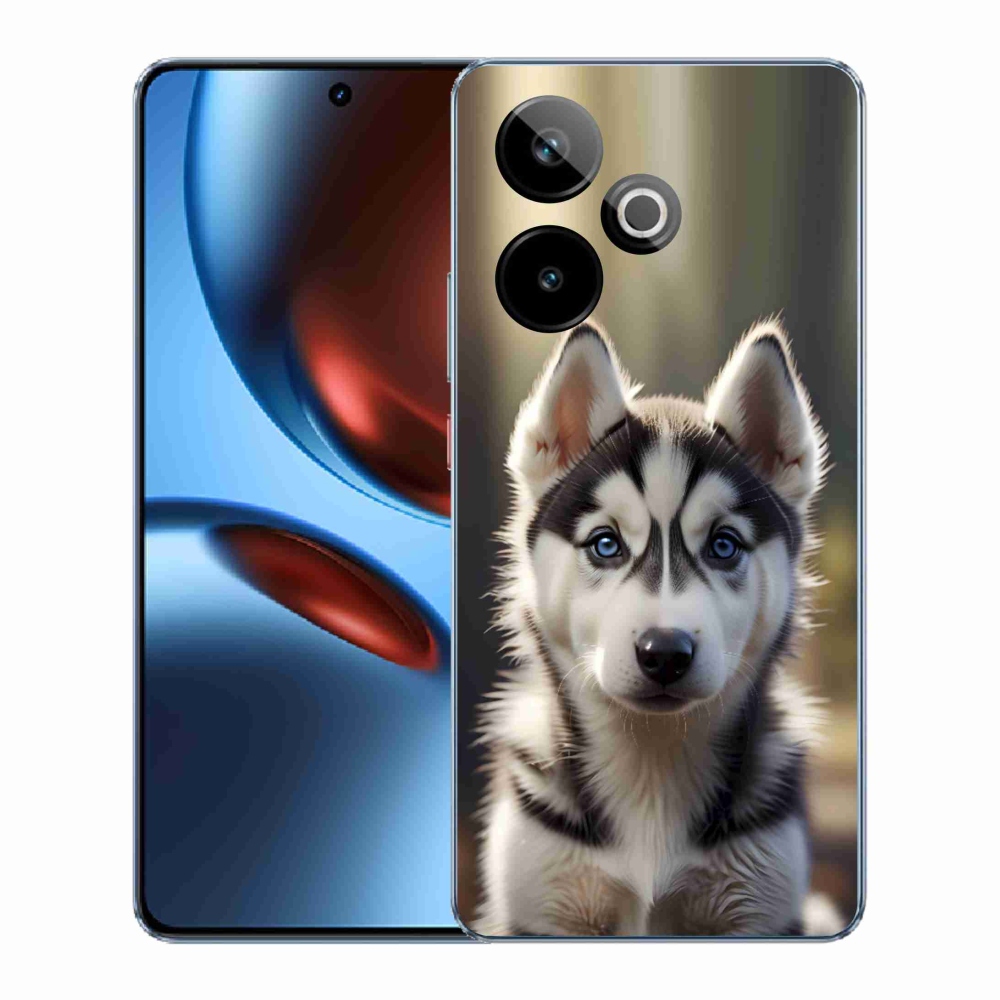 Gélový kryt mmCase na Realme GT7 5G/GT 7T 5G - roztomilý sibírsky husky