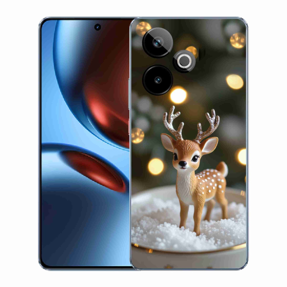 Gélový kryt mmCase na Realme GT7 5G/GT 7T 5G - roztomilý vianočný jeleň