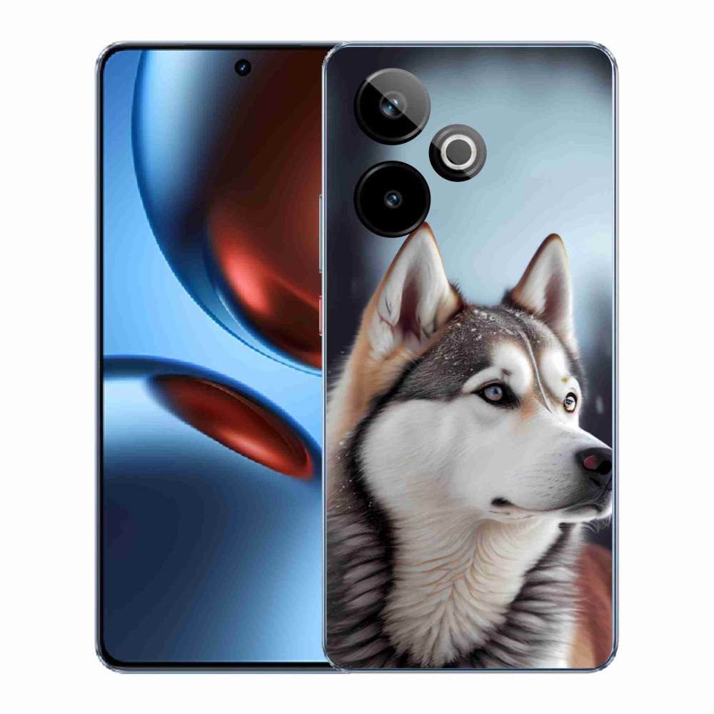 Gélový kryt mmCase na Realme GT7 5G/GT 7T 5G - sibírsky husky