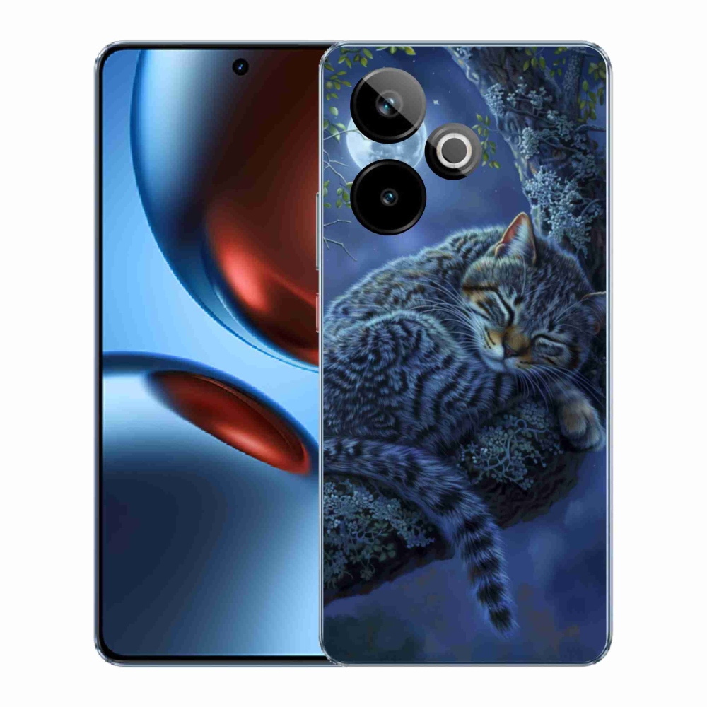 Gélový kryt mmCase na Realme GT7 5G/GT 7T 5G - spiaca mačka