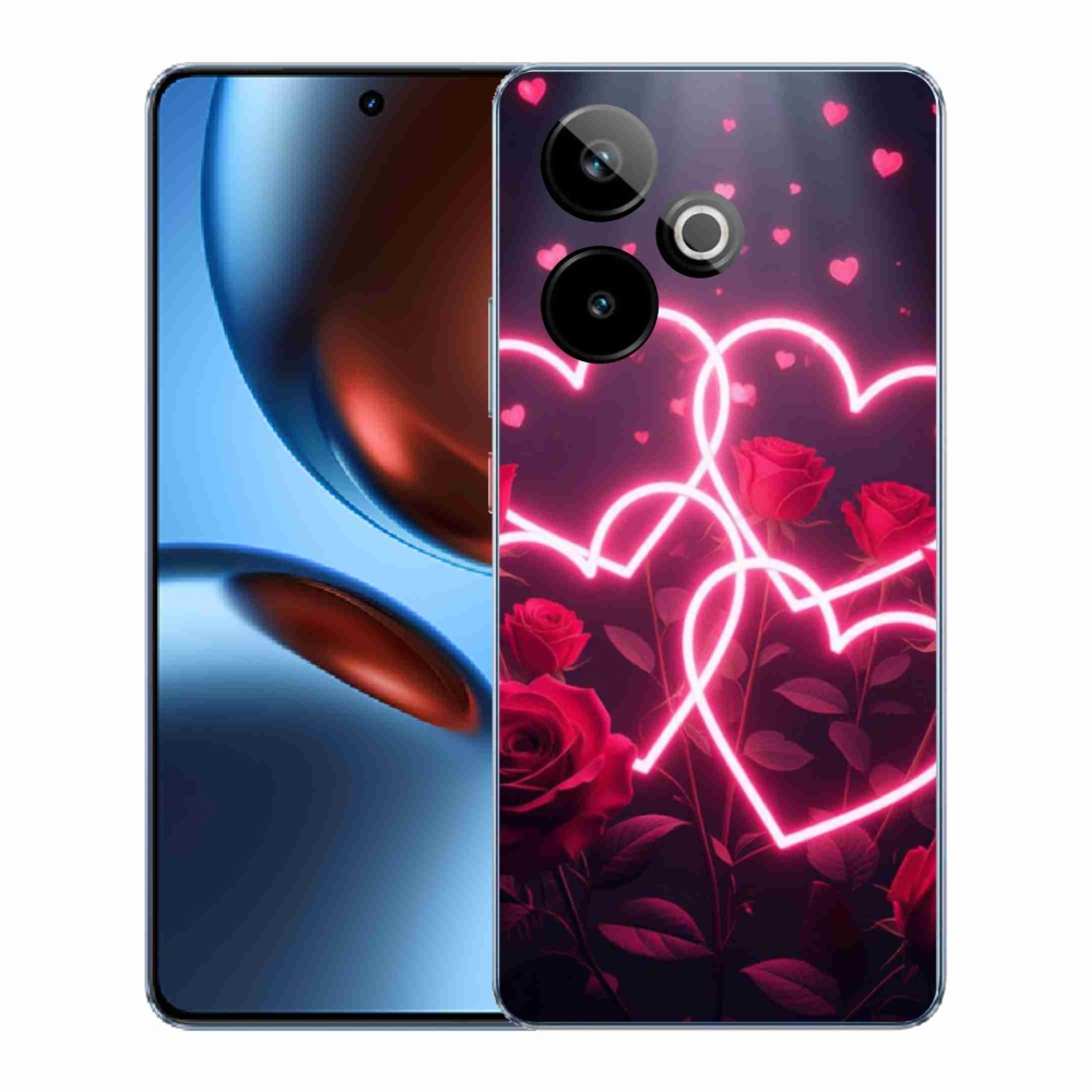 Gélový kryt mmCase na Realme GT7 5G/GT 7T 5G - srdce lásky