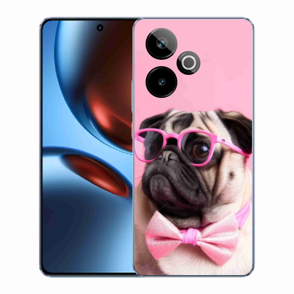 Gélový kryt mmCase na Realme GT7 5G/GT 7T 5G - štýlový mops