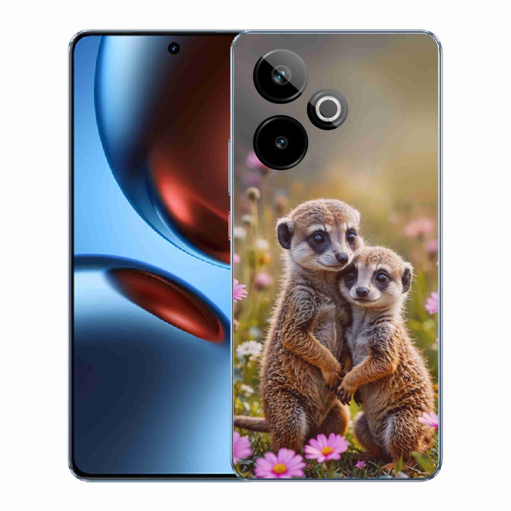 Gélový kryt mmCase na Realme GT7 5G/GT 7T 5G - surikatí duo