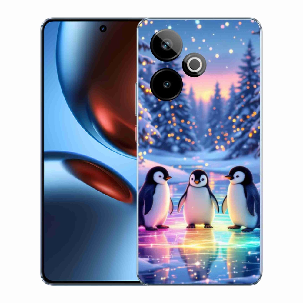 Gélový kryt mmCase na Realme GT7 5G/GT 7T 5G - tučniaky