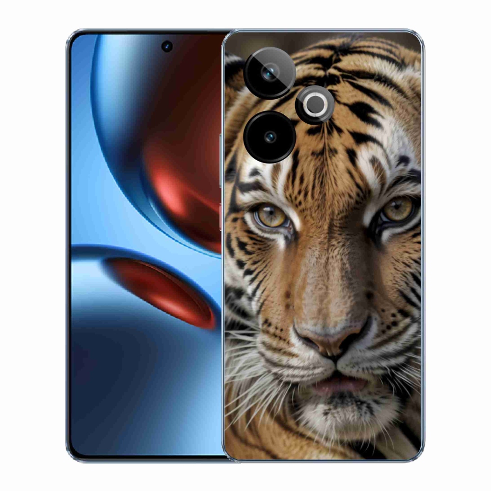 Gélový kryt mmCase na Realme GT7 5G/GT 7T 5G - tigrie pohľad