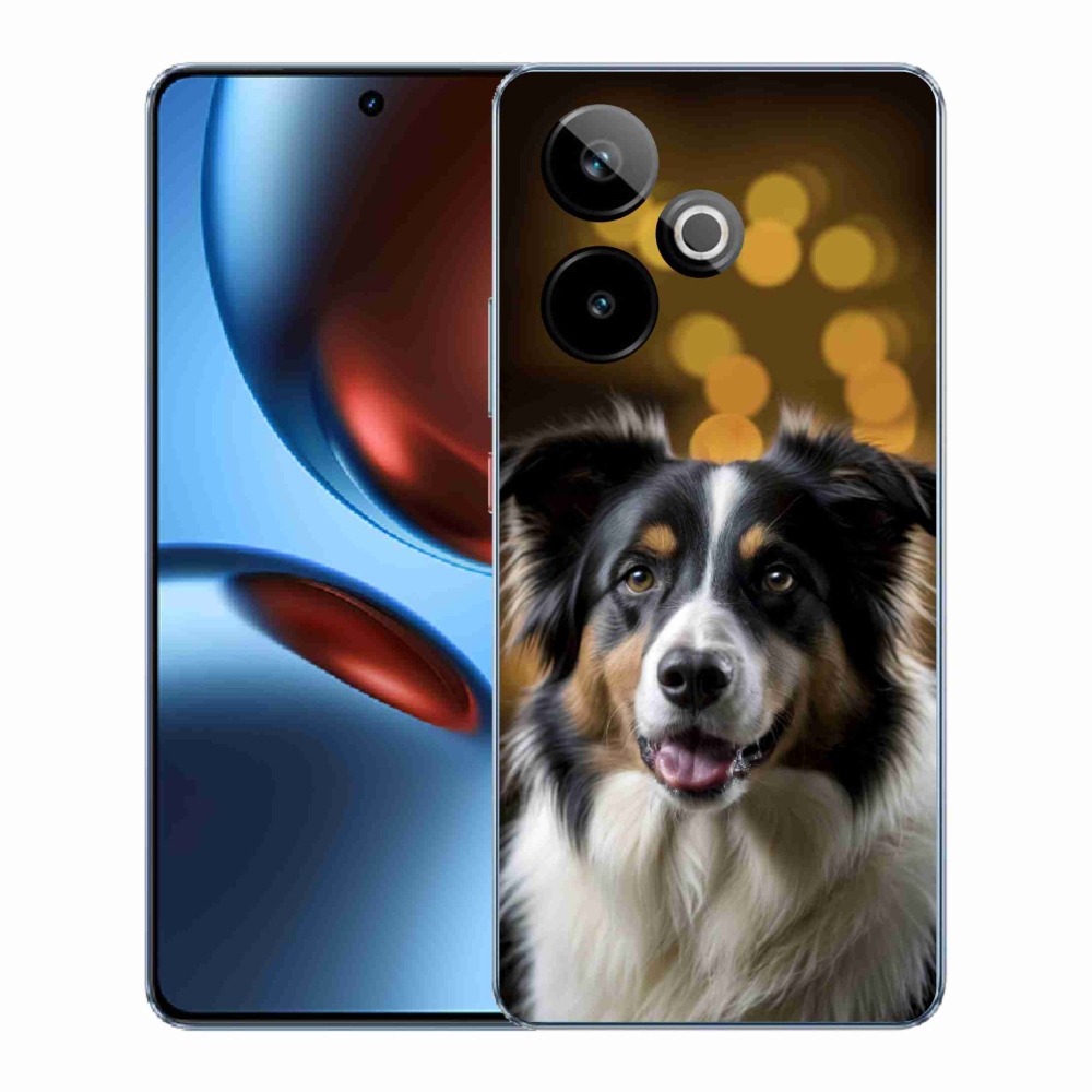 Gélový kryt mmCase na Realme GT7 5G/GT 7T 5G - usmievavý austrálsky ovčiak