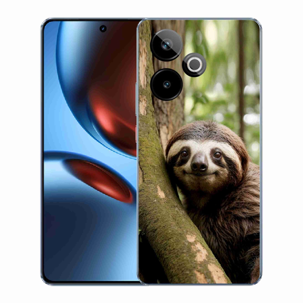 Gélový kryt mmCase na Realme GT7 5G/GT 7T 5G - usmievavý leňochod
