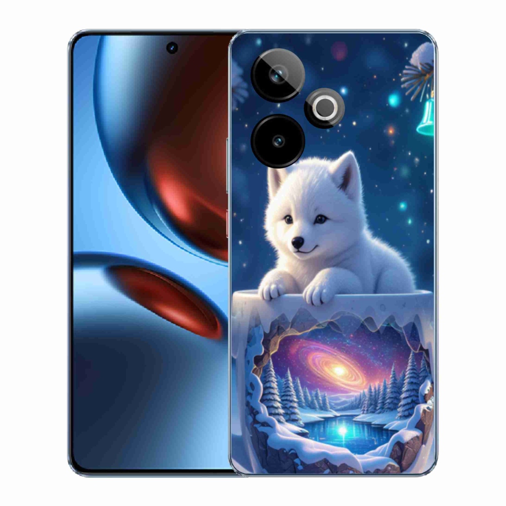 Gélový kryt mmCase na Realme GT7 5G/GT 7T 5G - vianočné šteňa