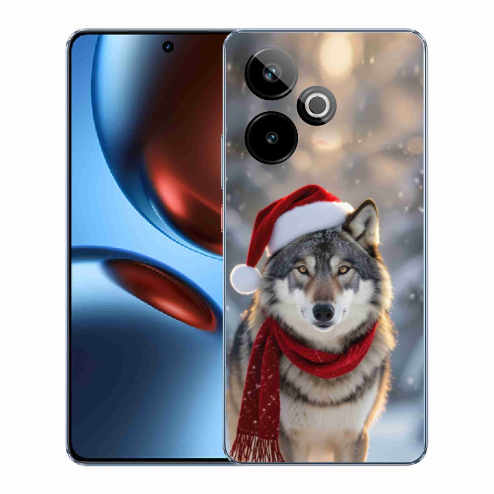 Gélový kryt mmCase na Realme GT7 5G/GT 7T 5G - vianočný vlk