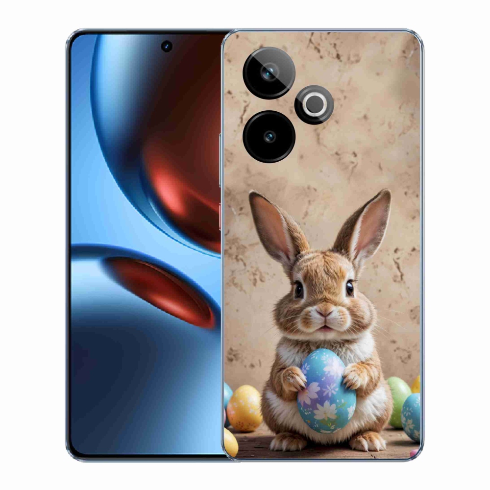 Gélový kryt mmCase na Realme GT7 5G/GT 7T 5G - veľkonočný zajačik