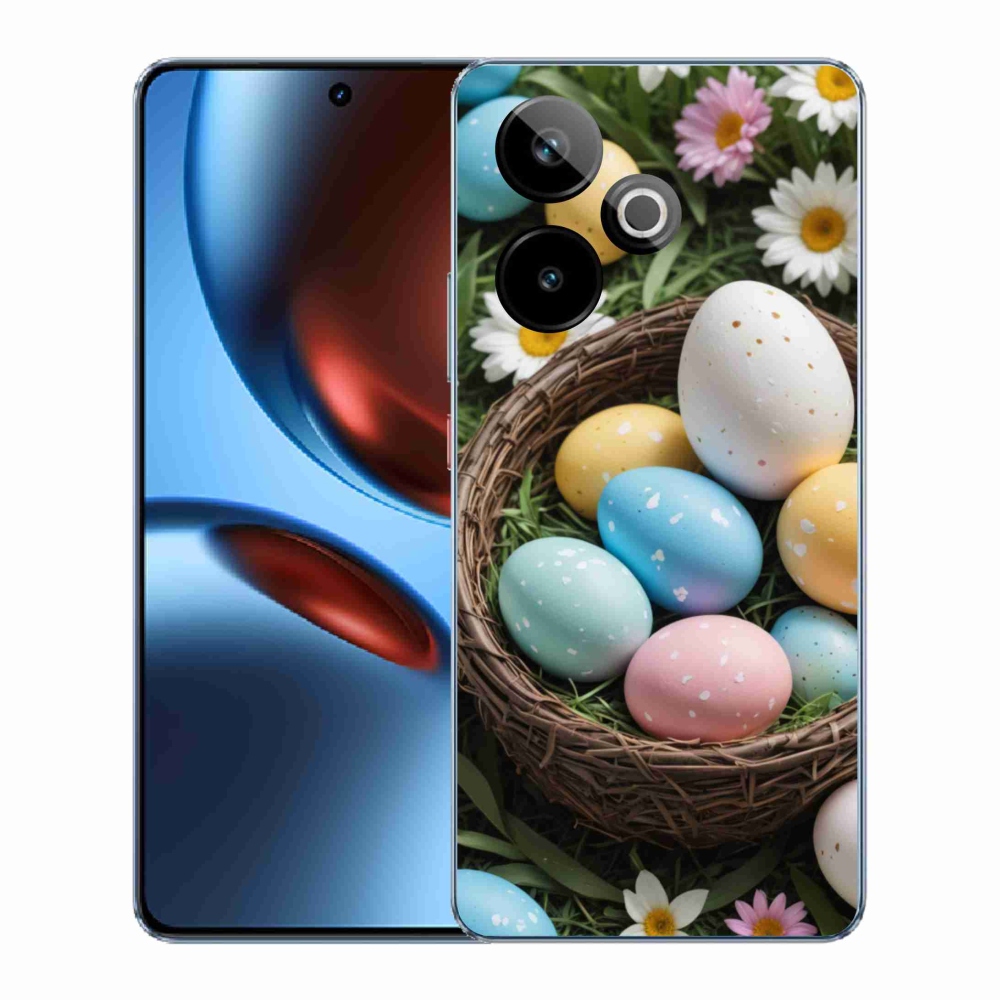 Gélový kryt mmCase na Realme GT7 5G/GT 7T 5G - veľkonočné vajíčka 2