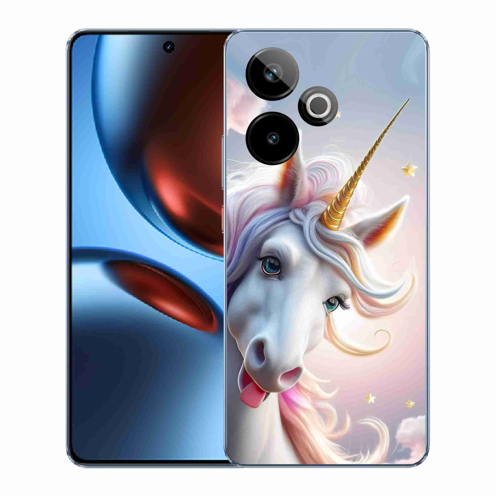 Gélový kryt mmCase na Realme GT7 5G/GT 7T 5G - veselý jednorožec