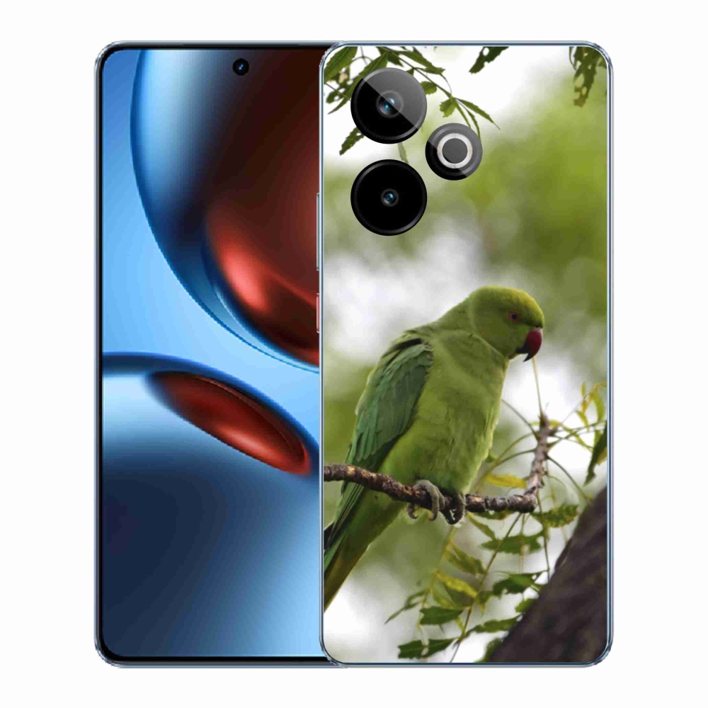 Gélový kryt mmCase na Realme GT7 5G/GT 7T 5G - zelený papagáj