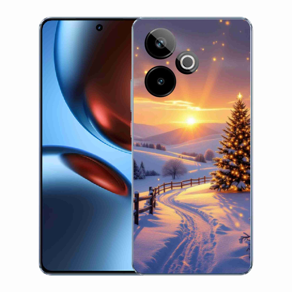 Gélový kryt mmCase na Realme GT7 5G/GT 7T 5G - zimná krajina