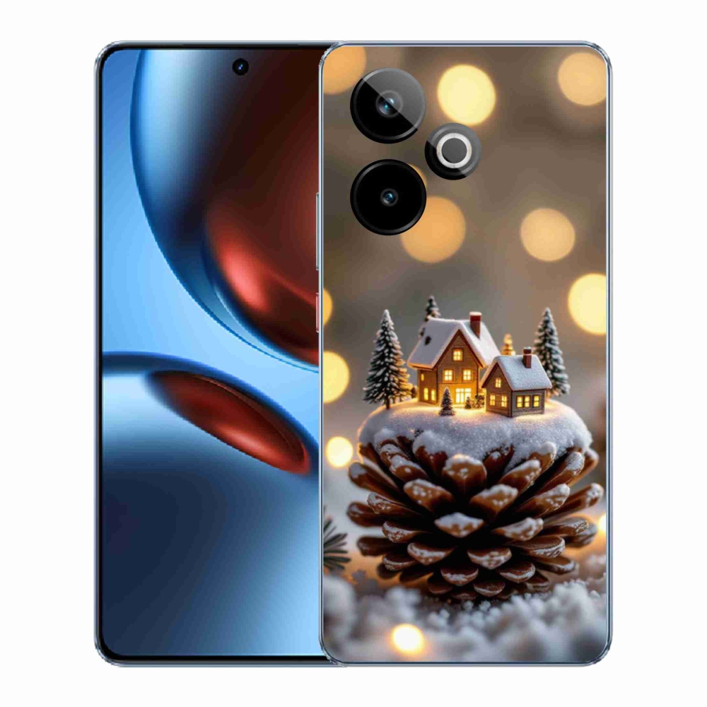 Gélový kryt mmCase na Realme GT7 5G/GT 7T 5G - zimná dedinka