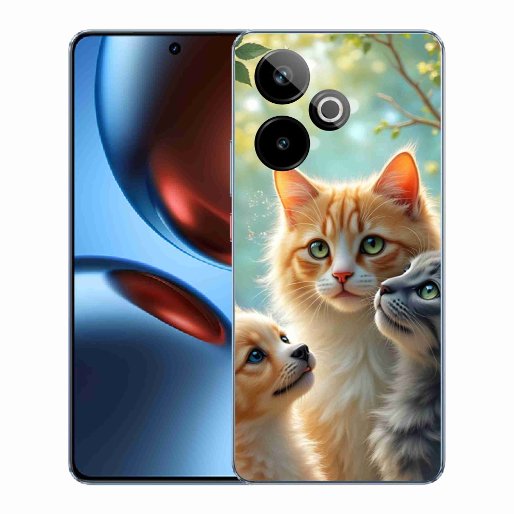 Gélový kryt mmCase na Realme GT7 5G/GT 7T 5G - zvieracie priateľstvo 2
