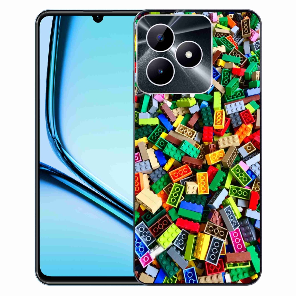 Gélový kryt mmCase na Realme Note 50 - farebné stavebné kocky