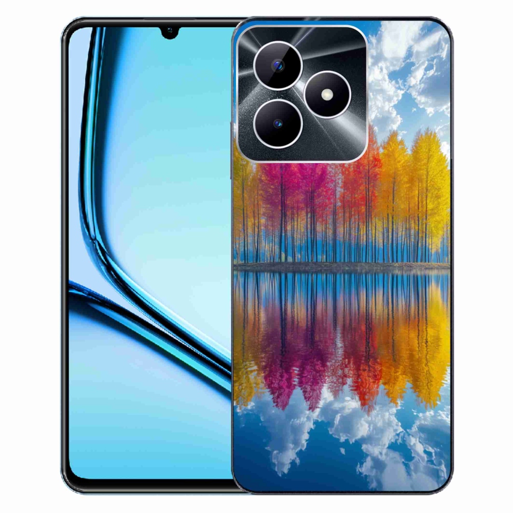 Gélový kryt mmCase na Realme Note 50 - farebné stromy