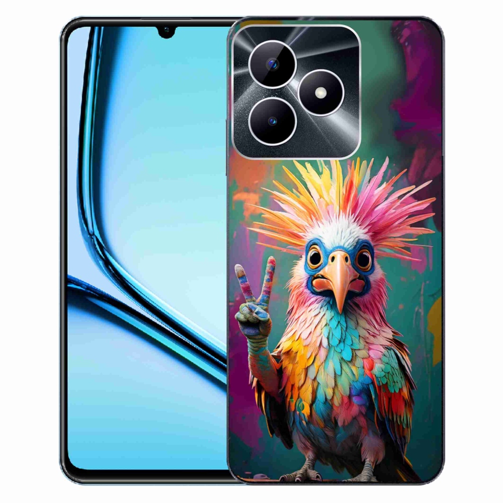 Gélový kryt mmCase na Realme Note 50 - farebný rebel