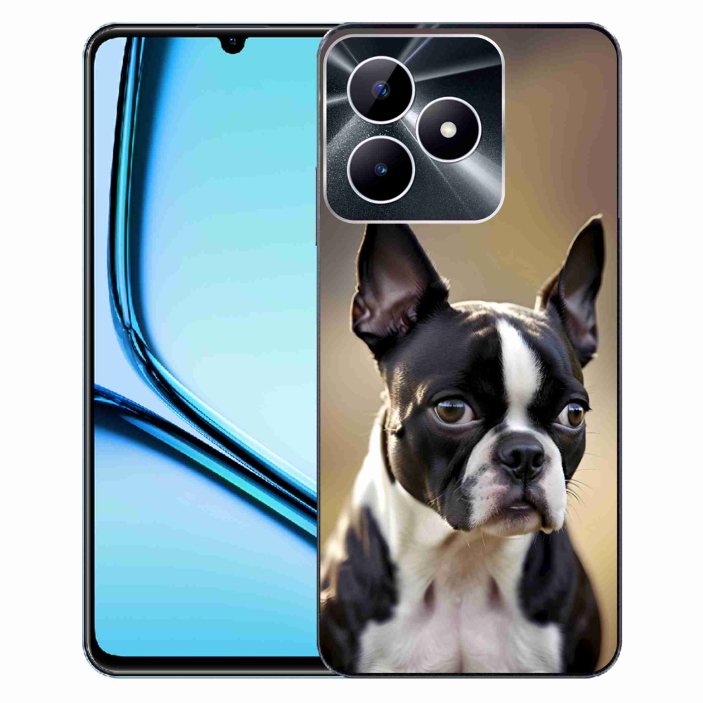 Gélový kryt mmCase na Realme Note 50 - bostonský teriér