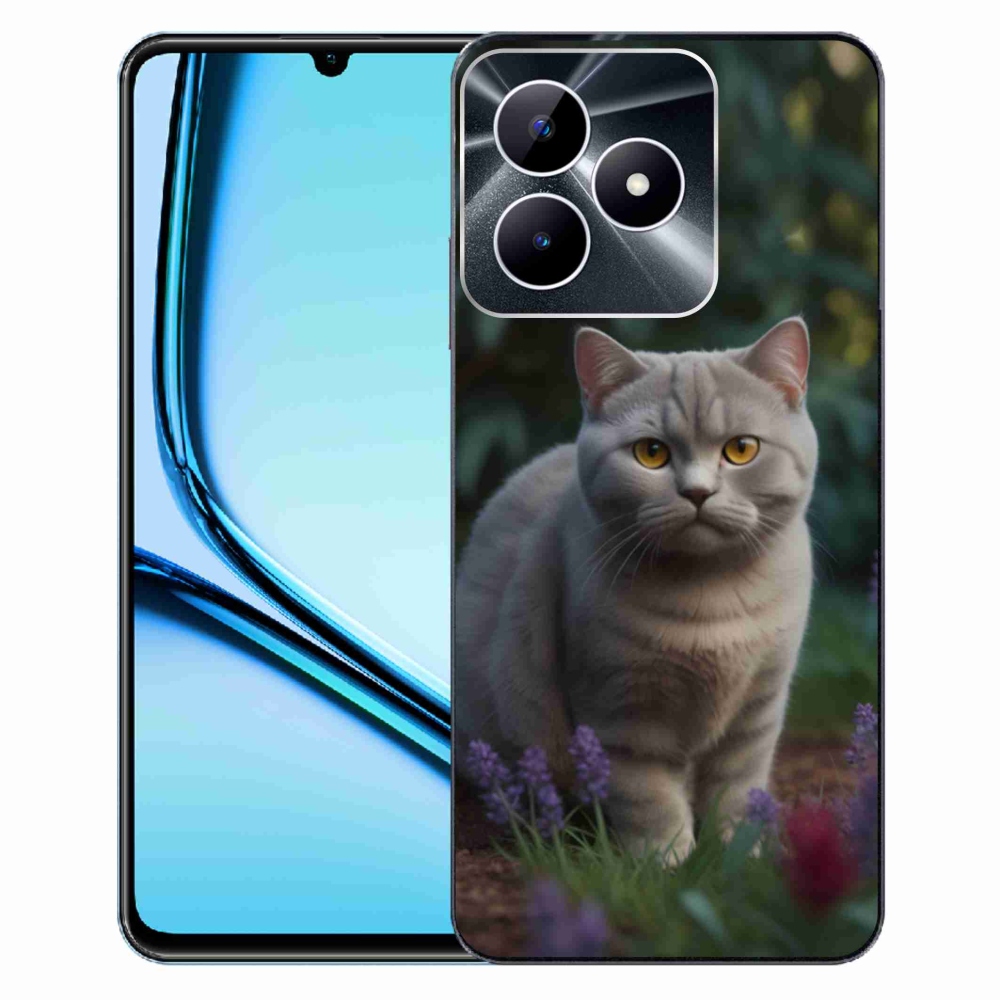 Gélový kryt mmCase na Realme Note 50 - britská mačka