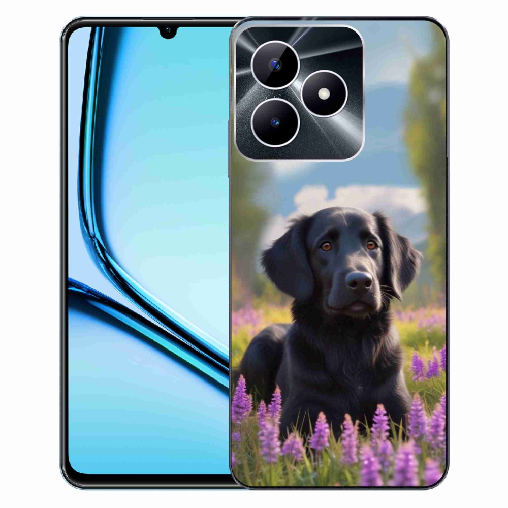 Gélový kryt mmCase na Realme Note 50 - elegantný čierny retriever