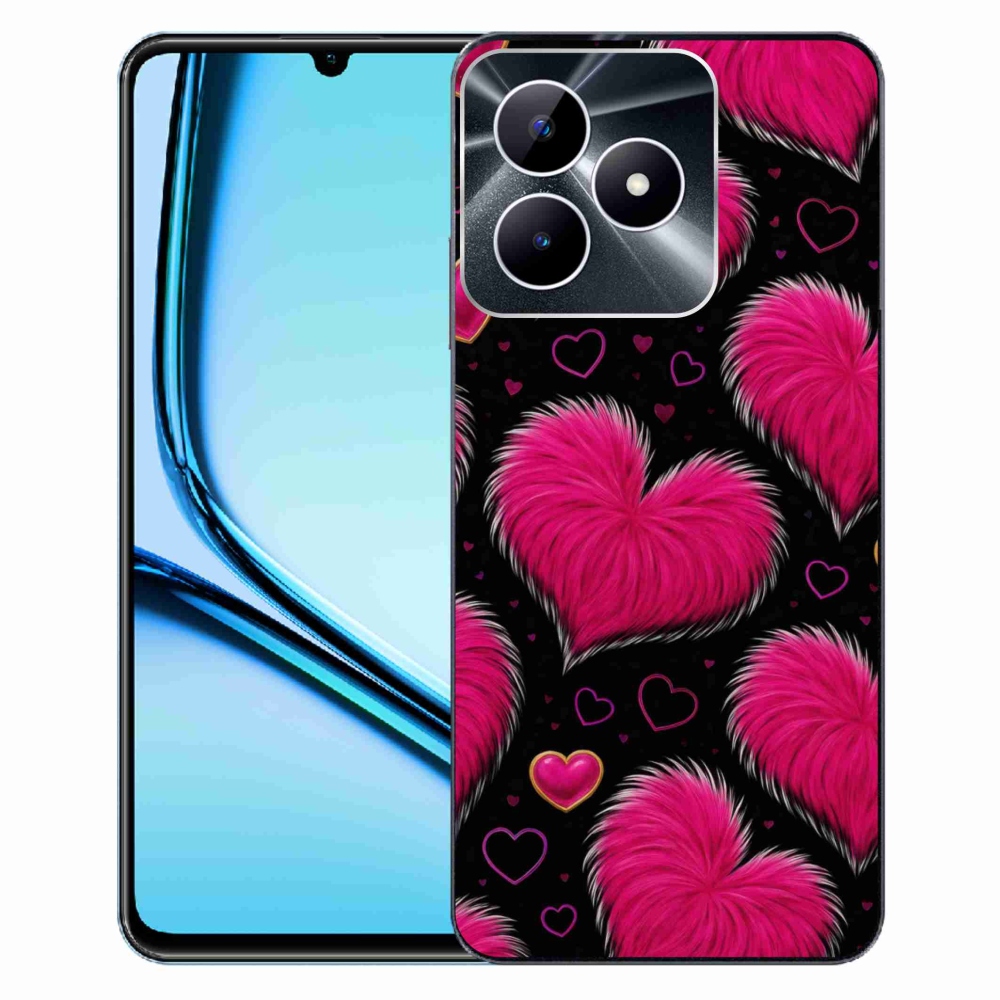 Gélový kryt mmCase na Realme Note 50 - hebké srdce