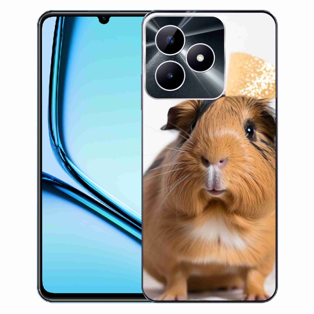Gélový kryt mmCase na Realme Note 50 - hnedé morča