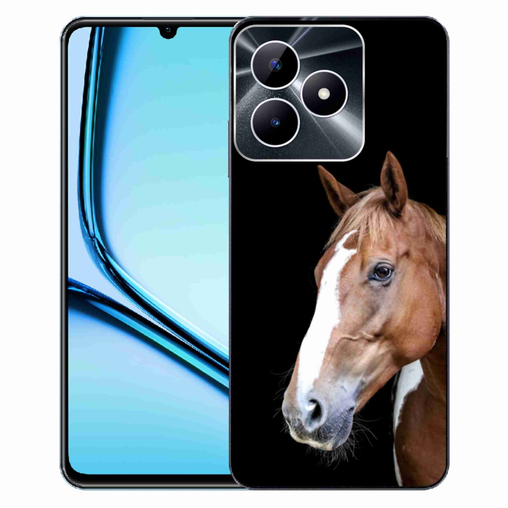 Gélový kryt mmCase na Realme Note 50 - hnedý kôň 3