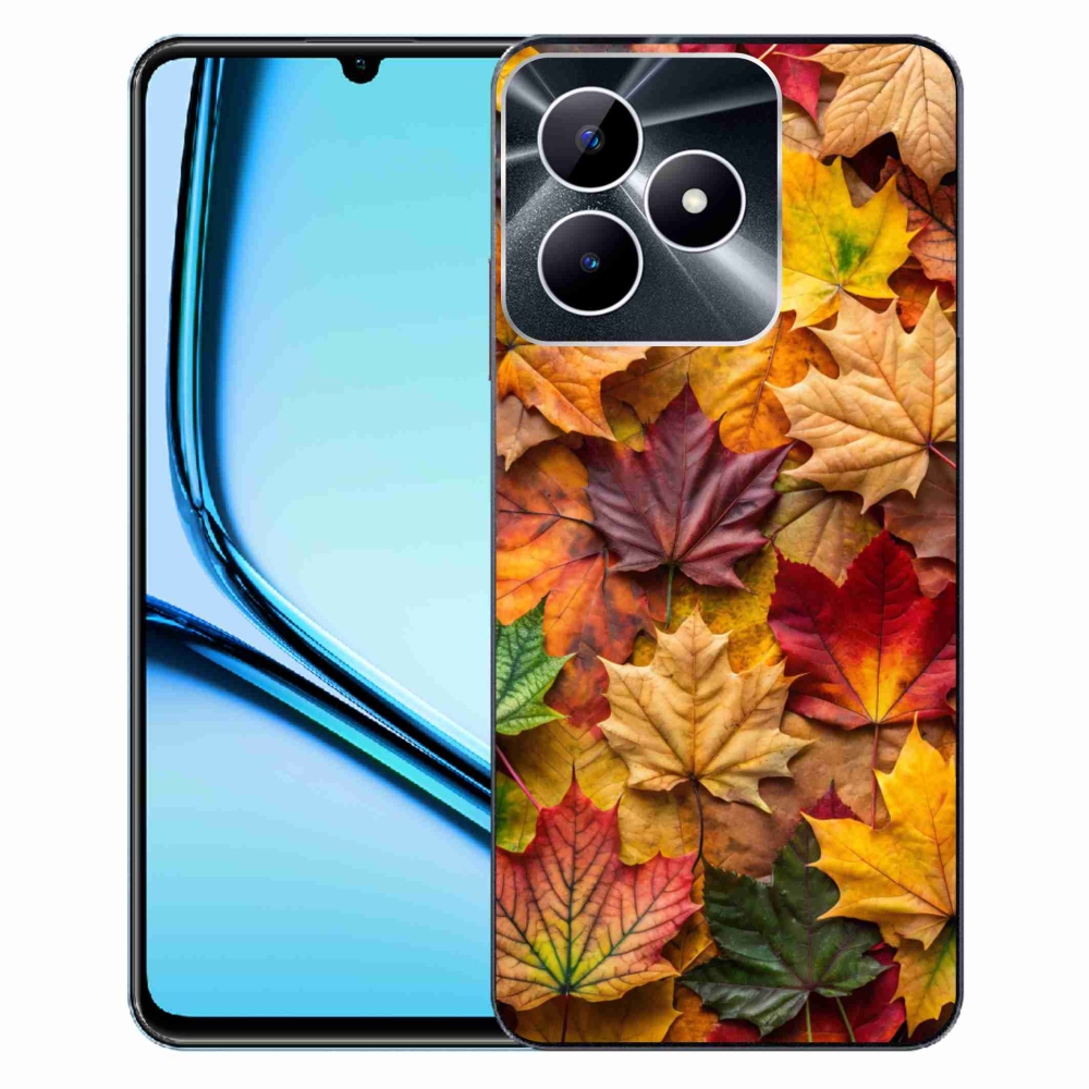 Gélový kryt mmCase na Realme Note 50 - javorové listy 2
