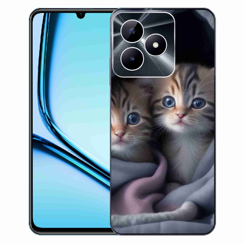 Gélový kryt mmCase na Realme Note 50 - mačacie duo 2
