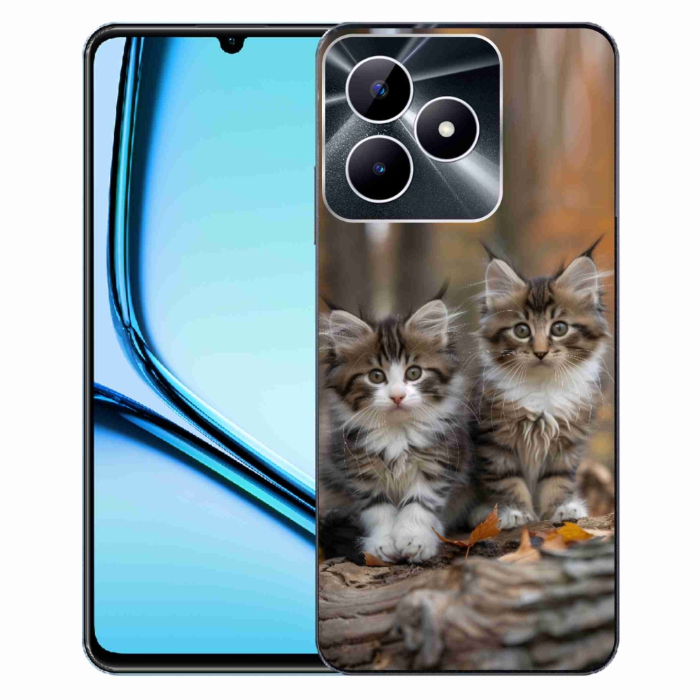 Gélový kryt mmCase na Realme Note 50 - mačacie duo 3