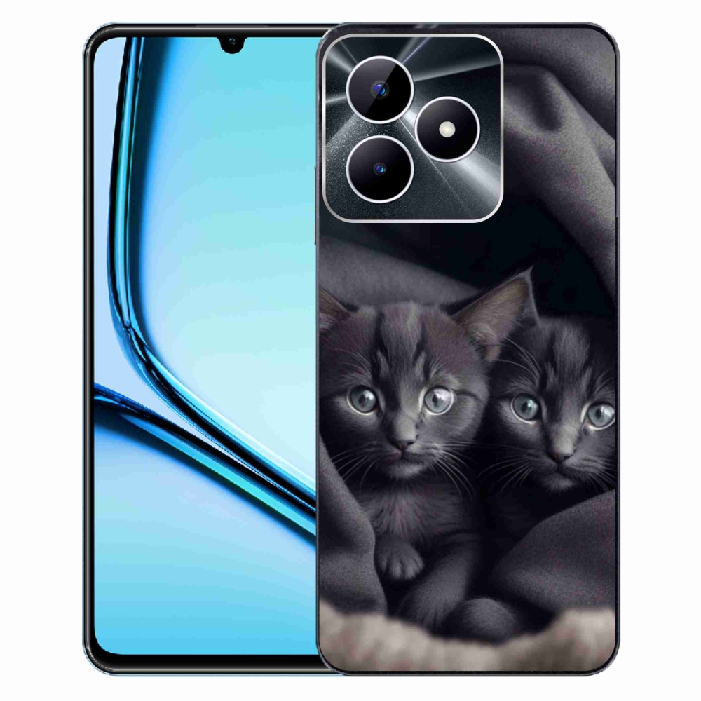 Gélový kryt mmCase na Realme Note 50 - mačacie duo