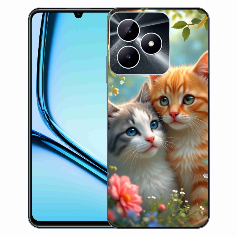 Gélový kryt mmCase na Realme Note 50 - mačacia láska 2