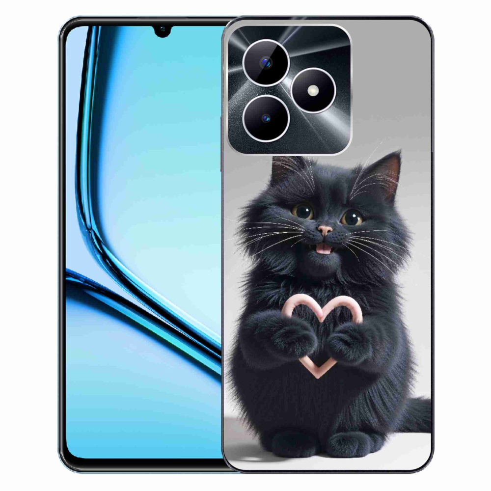 Gélový kryt mmCase na Realme Note 50 - mačacia láska 3