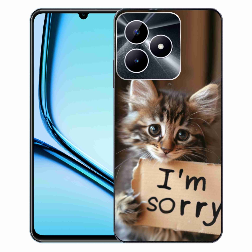 Gélový kryt mmCase na Realme Note 50 - mačacie ospravedlnenie