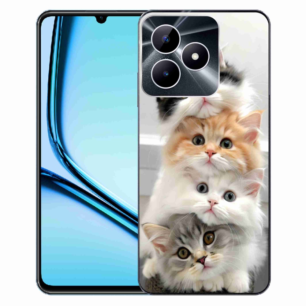 Gélový kryt mmCase na Realme Note 50 - mačacia partia