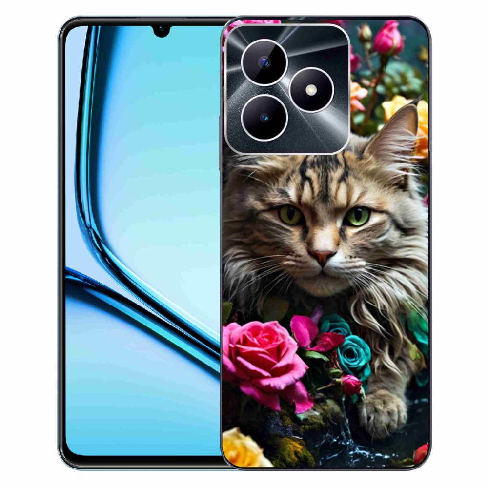 Gélový kryt mmCase na Realme Note 50 - mačacie pohľad 2