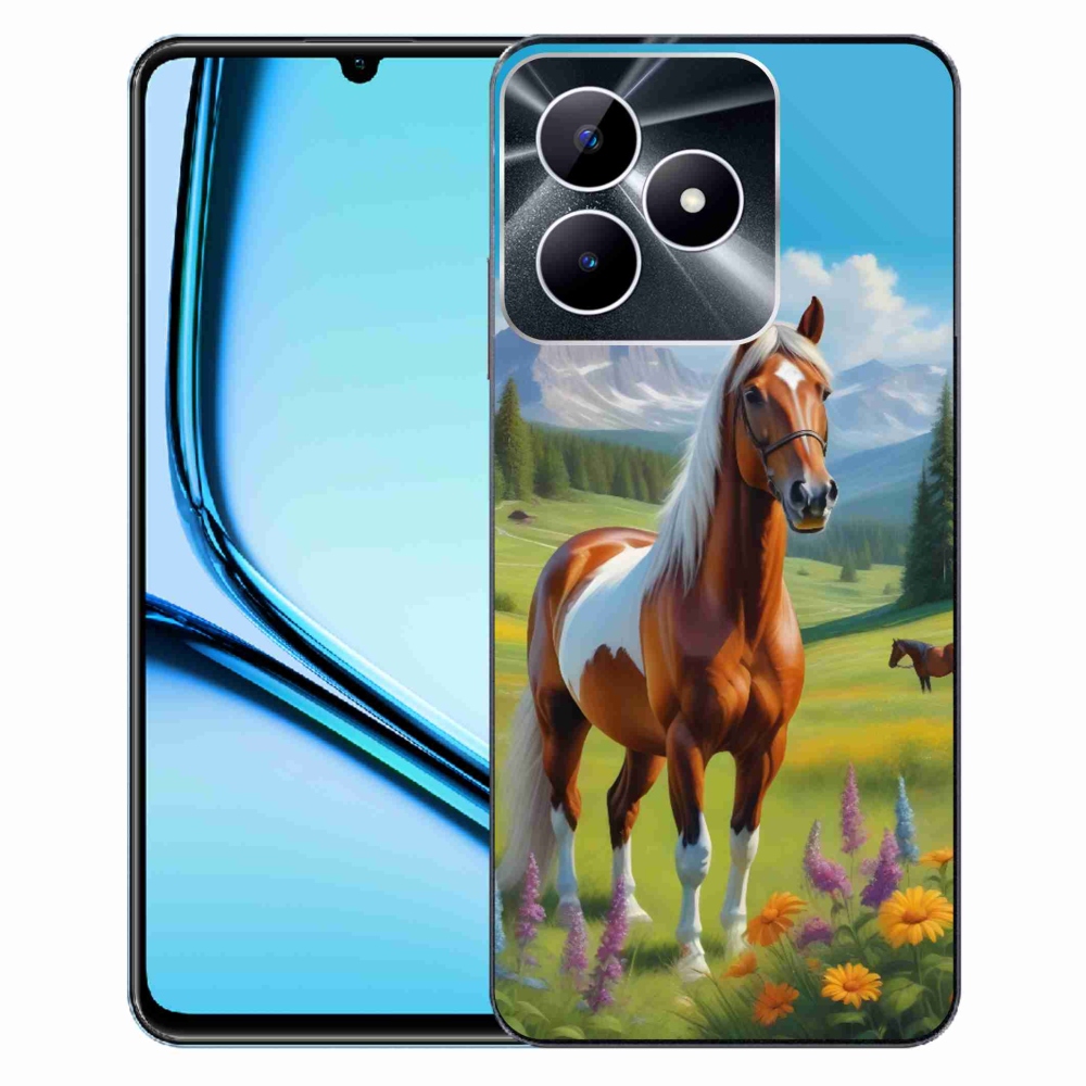 Gélový kryt mmCase na Realme Note 50 - kôň na lúke