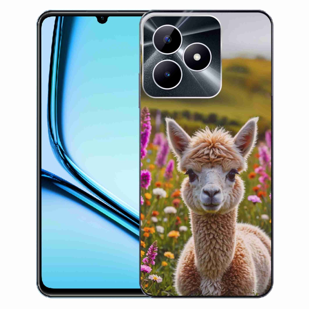 Gélový kryt mmCase na Realme Note 50 - lama na lúke