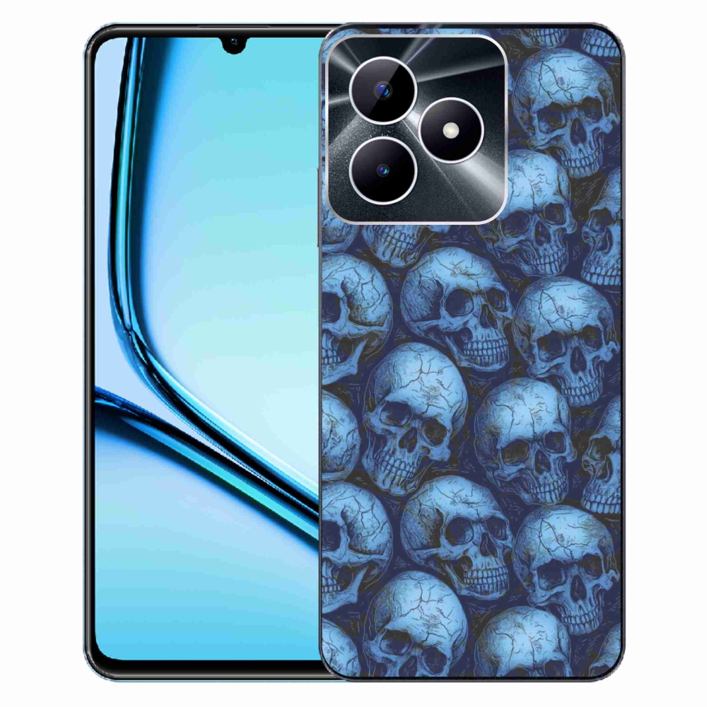 Gélový kryt mmCase na Realme Note 50 - lebky