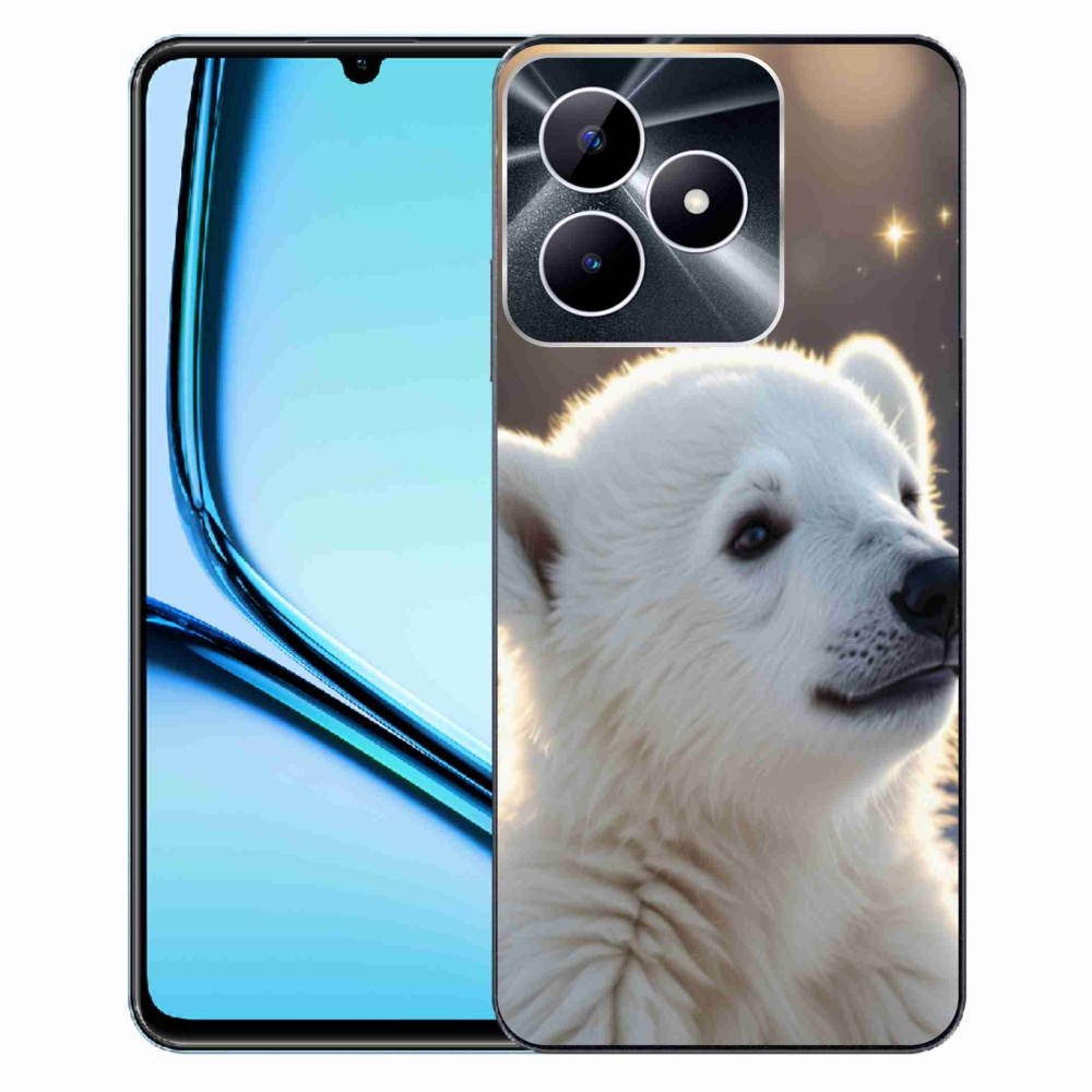 Gélový kryt mmCase na Realme Note 50 - ľadový medveď