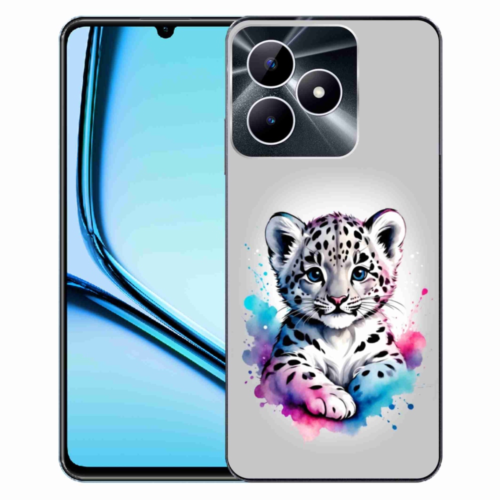 Gélový kryt mmCase na Realme Note 50 - leopardej mláďa