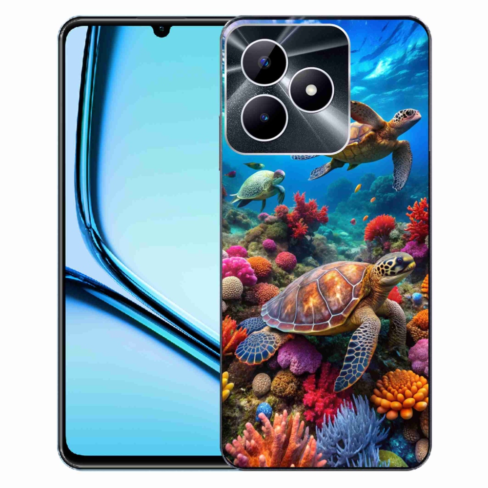 Gélový kryt mmCase na Realme Note 50 - morský svet 2