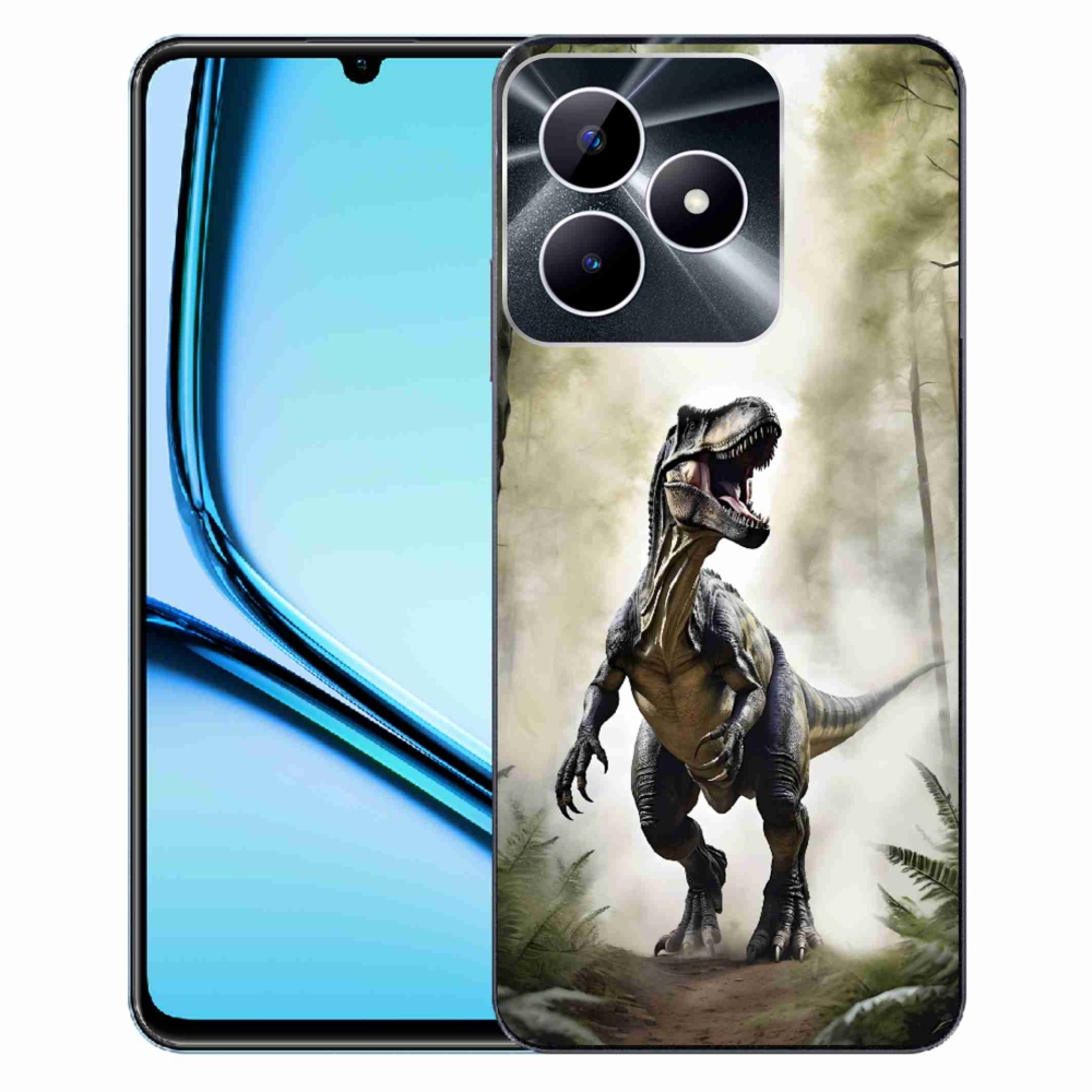 Gélový kryt mmCase na Realme Note 50 - naštvaný T-Rex