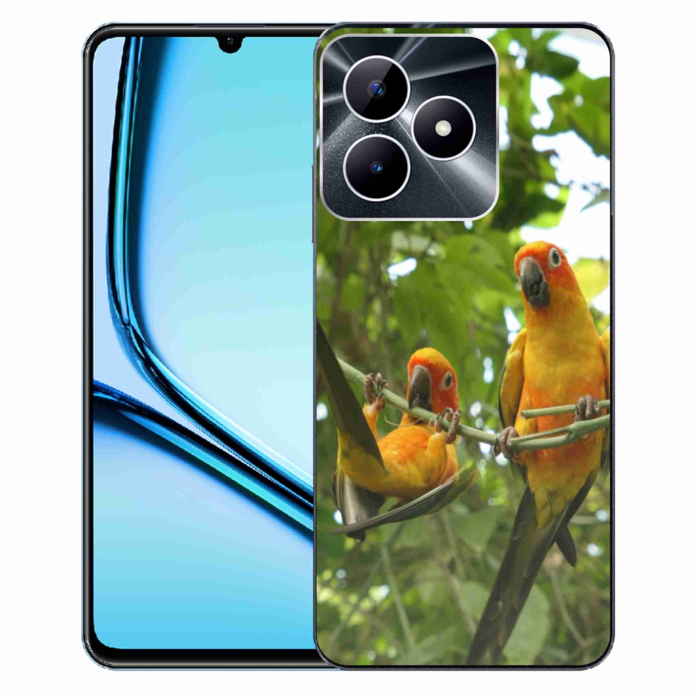 Gélový kryt mmCase na Realme Note 50 - papagáje aratingy