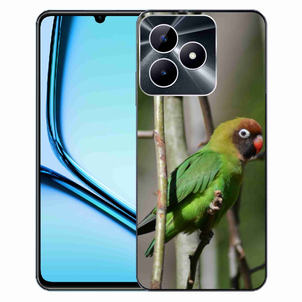 Gélový kryt mmCase na Realme Note 50 - papagáj agapornis