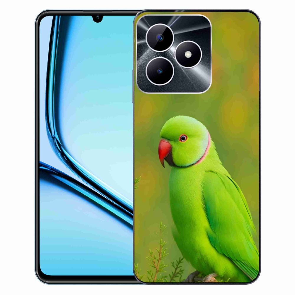 Gélový kryt mmCase na Realme Note 50 - papagáj alexander 2