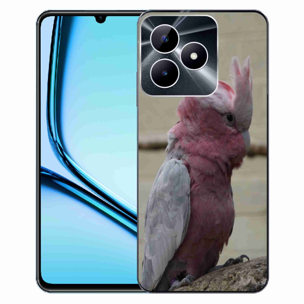 Gélový kryt mmCase na Realme Note 50 - papagáj kakadu ružový