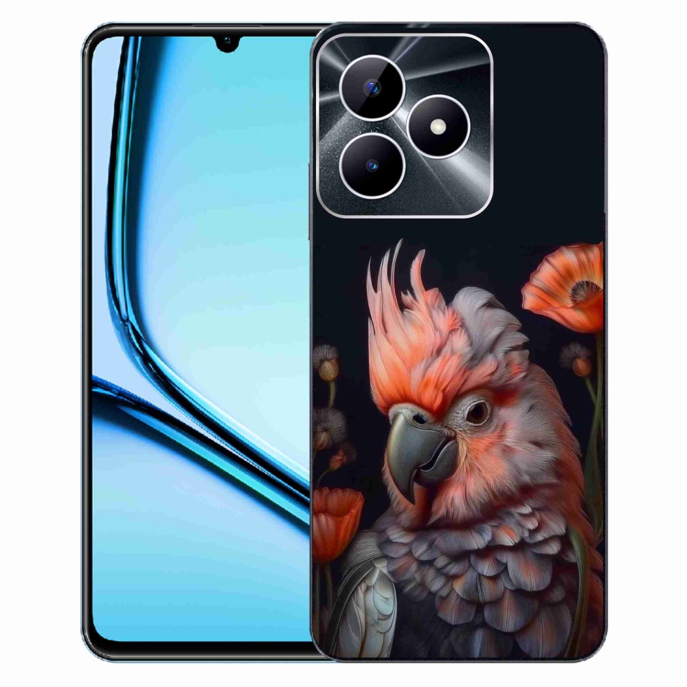 Gélový kryt mmCase na Realme Note 50 - papagáj kakadu vo farbách